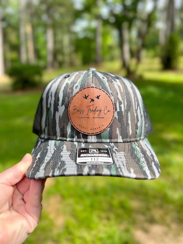 Bass Trading Co. Leather Patch Hat