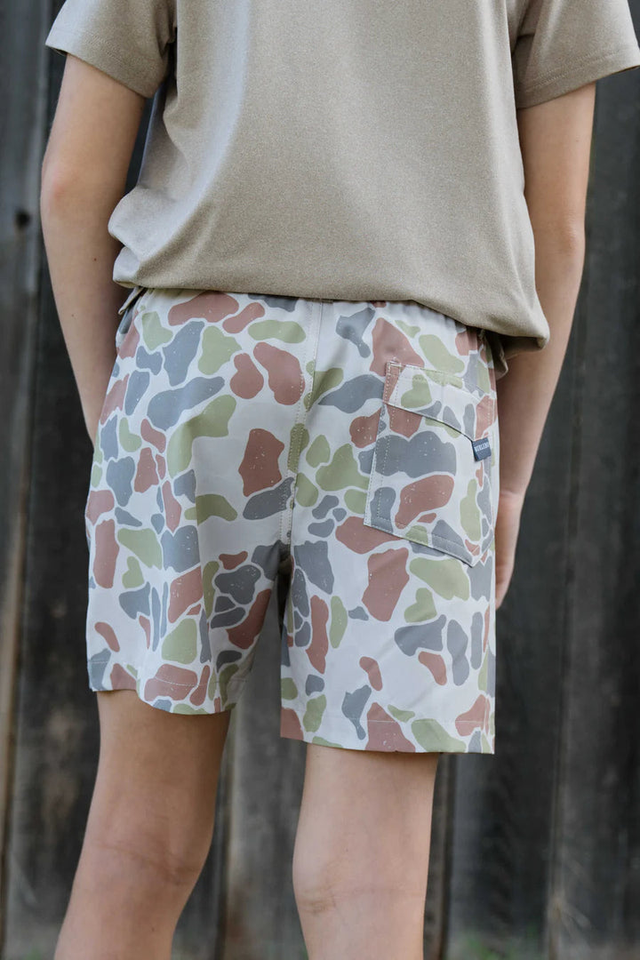 Burlebo Youth Everyday Shorts - Driftwood Camo