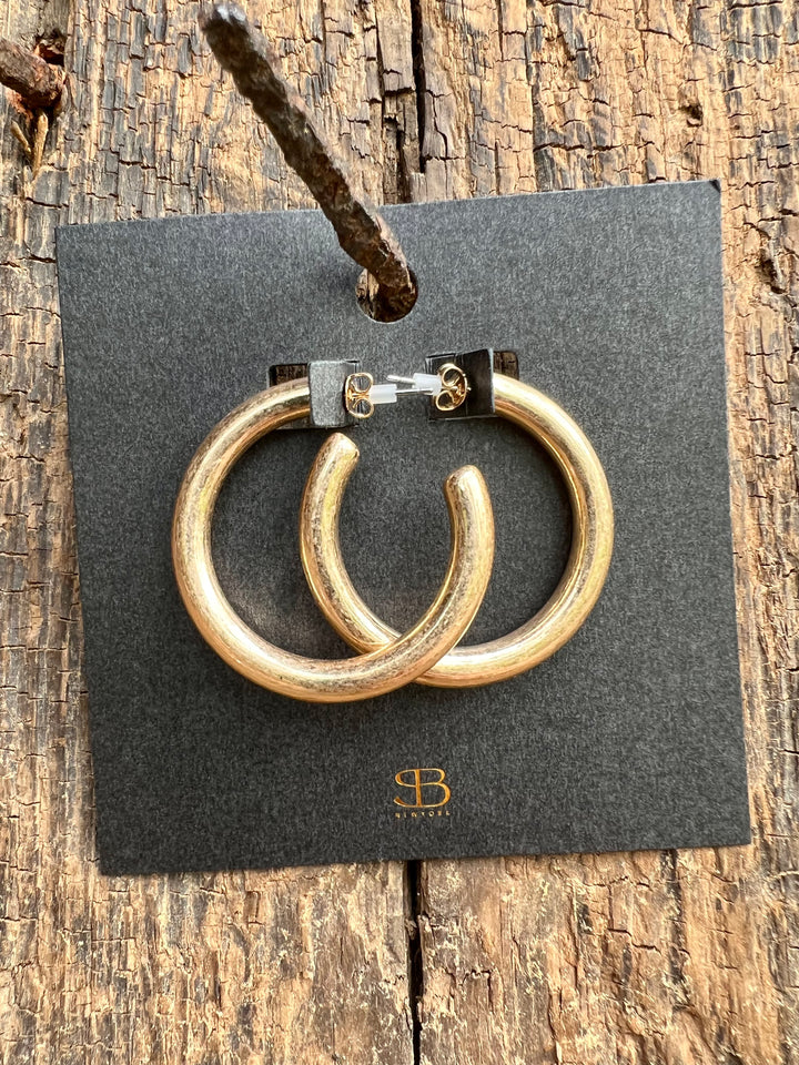 40mm Circle Hoop Earrings