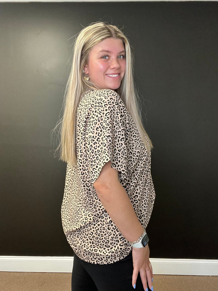 Oversized Leopard Top