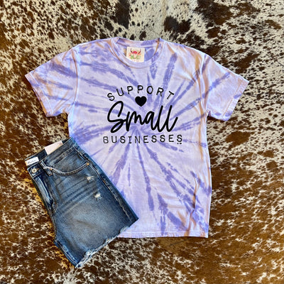 Support Small Businesses Comfort Color Tee