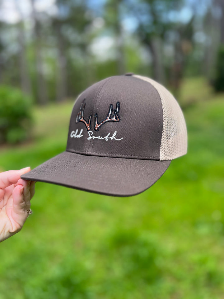 Old South Trucker Hat - Deer Antlers