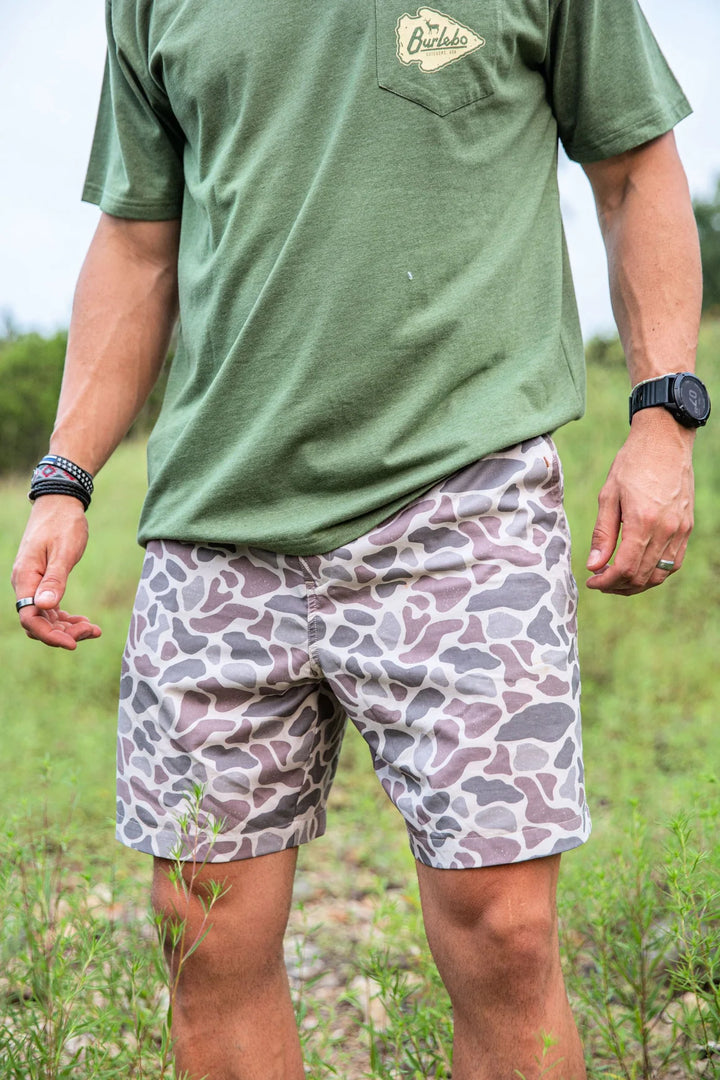 Burlebo Everyday Shorts - Classic Deer Camo