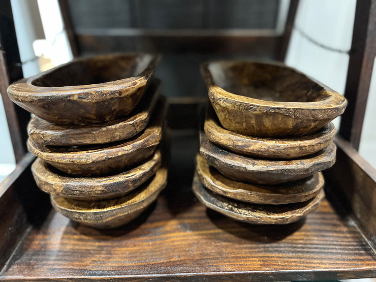 Small Wooden Dough Bowls