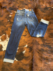Judy Blue Bleached Boyfriend Jeans