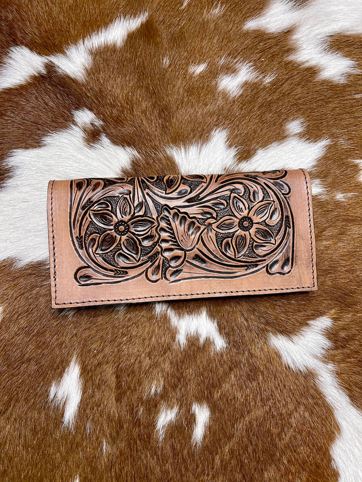 Dolly Tooled Leather Wallet