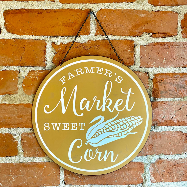 Farmer’s Market Corn Sign