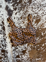 Leopard Swim Top