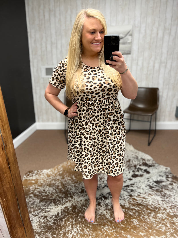 Buttery Leopard Print Dress