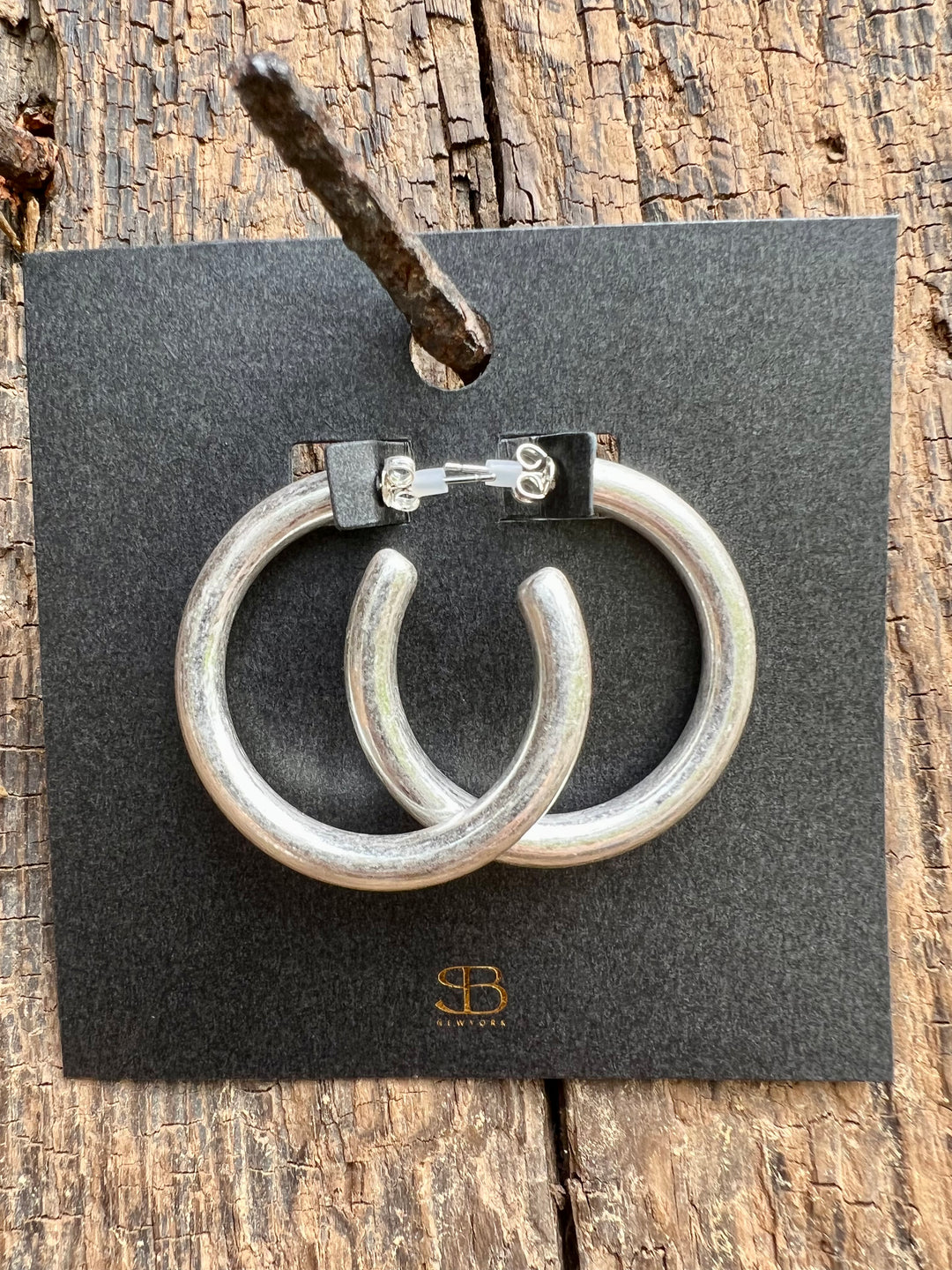 40mm Circle Hoop Earrings