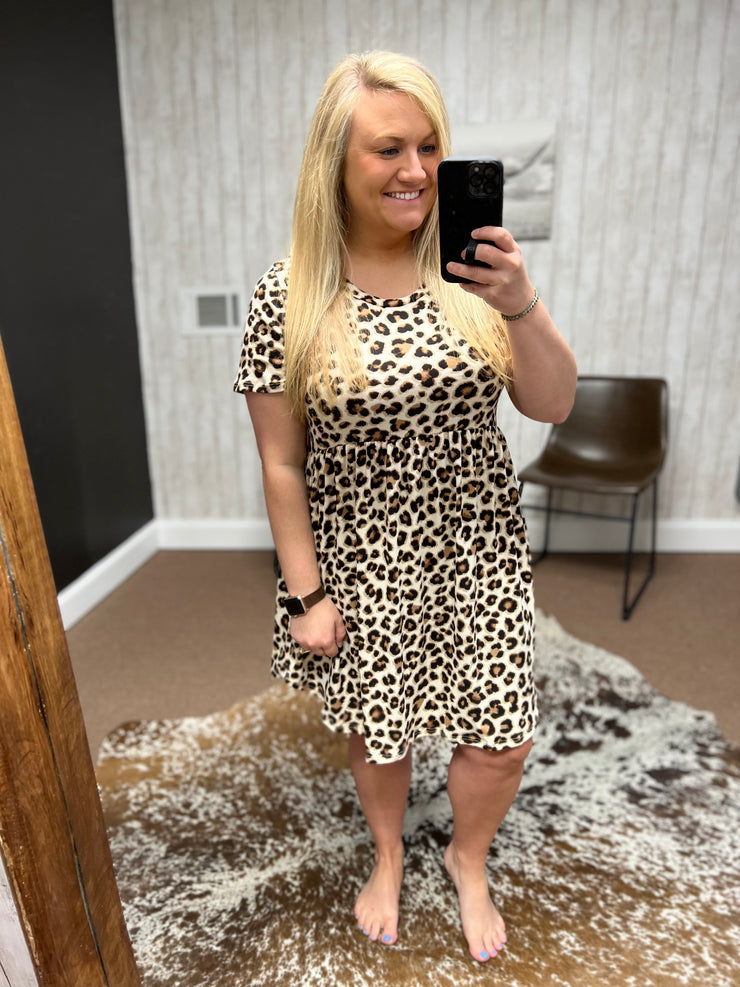 Buttery Leopard Print Dress