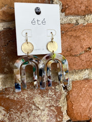 Double Arch Resin Earrings