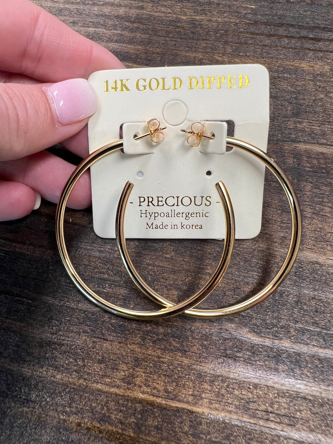 50mm Gold Dipped Hoops