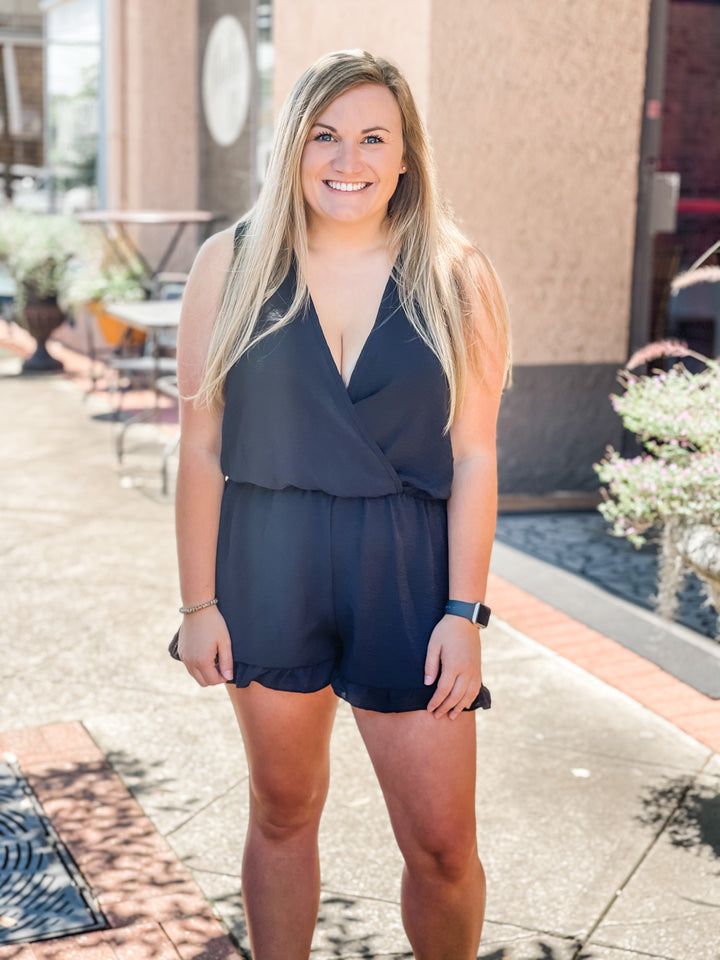 Gabby Black Romper