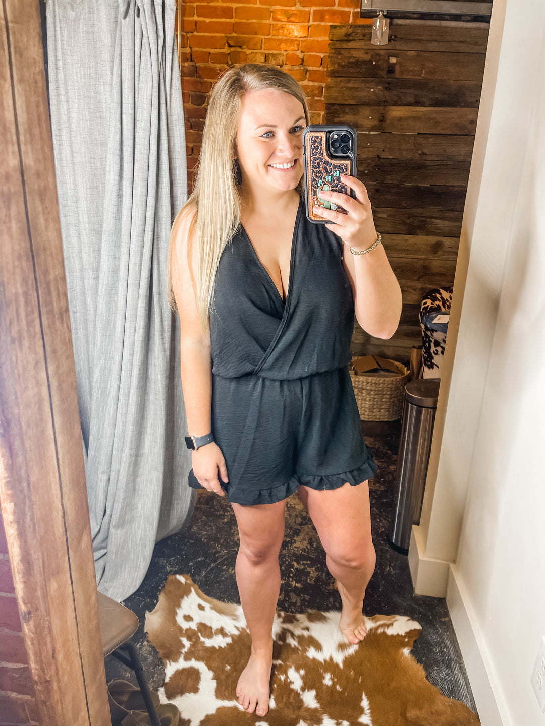 Gabby Black Romper