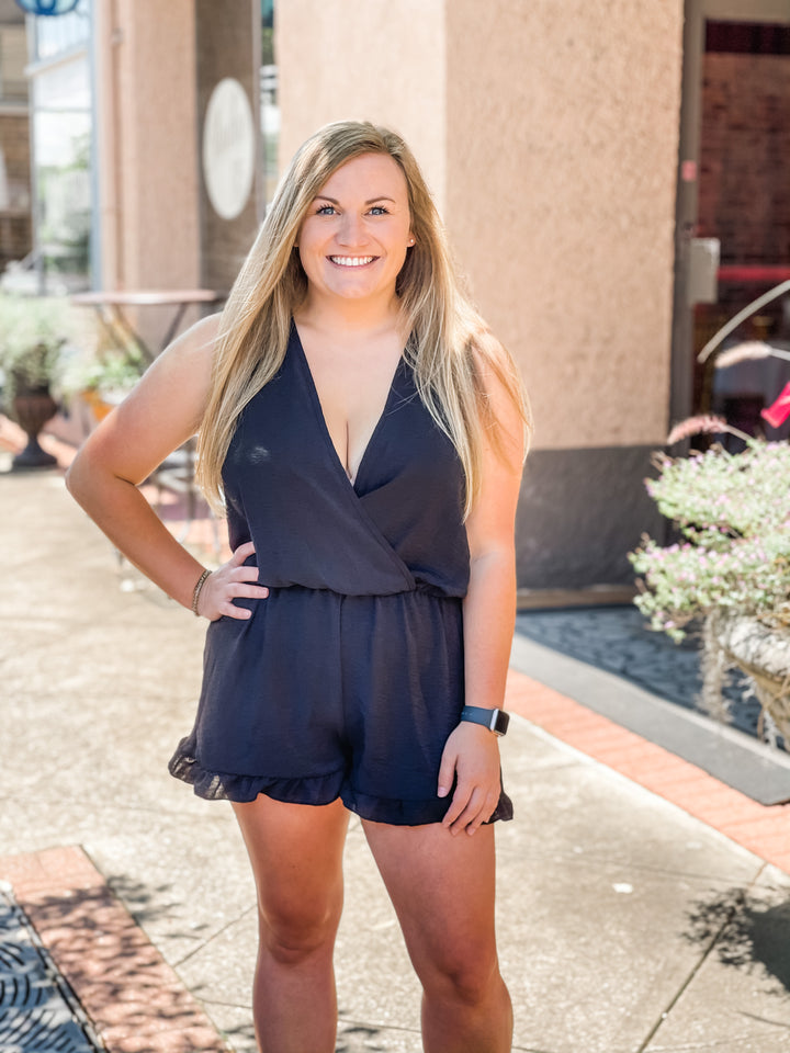 Gabby Black Romper