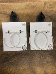 Thin Tube Hoop Earring